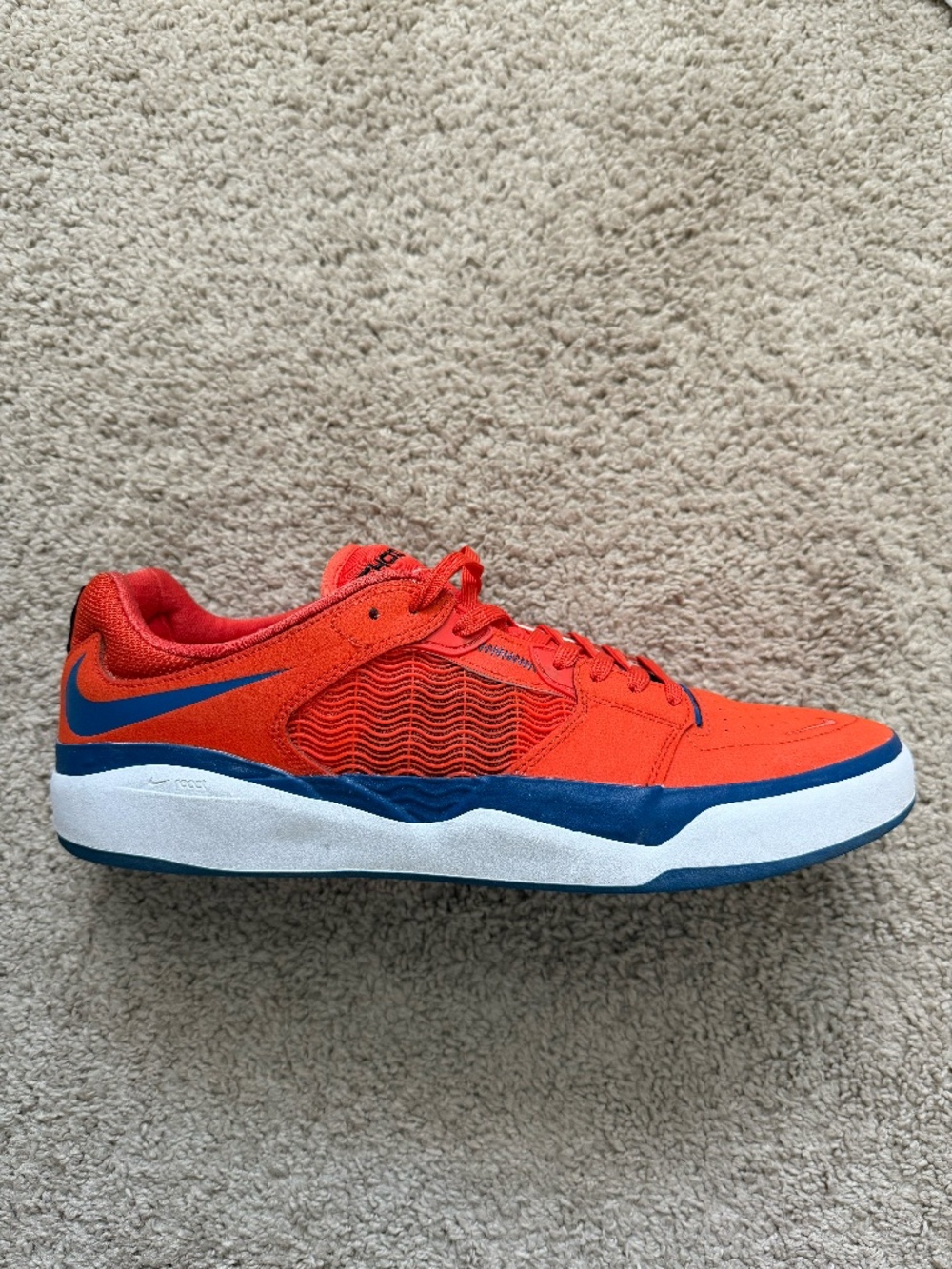 Nike SB Ishod Mens Size 13 Orange Blue Skate Shoes DZ5648-800